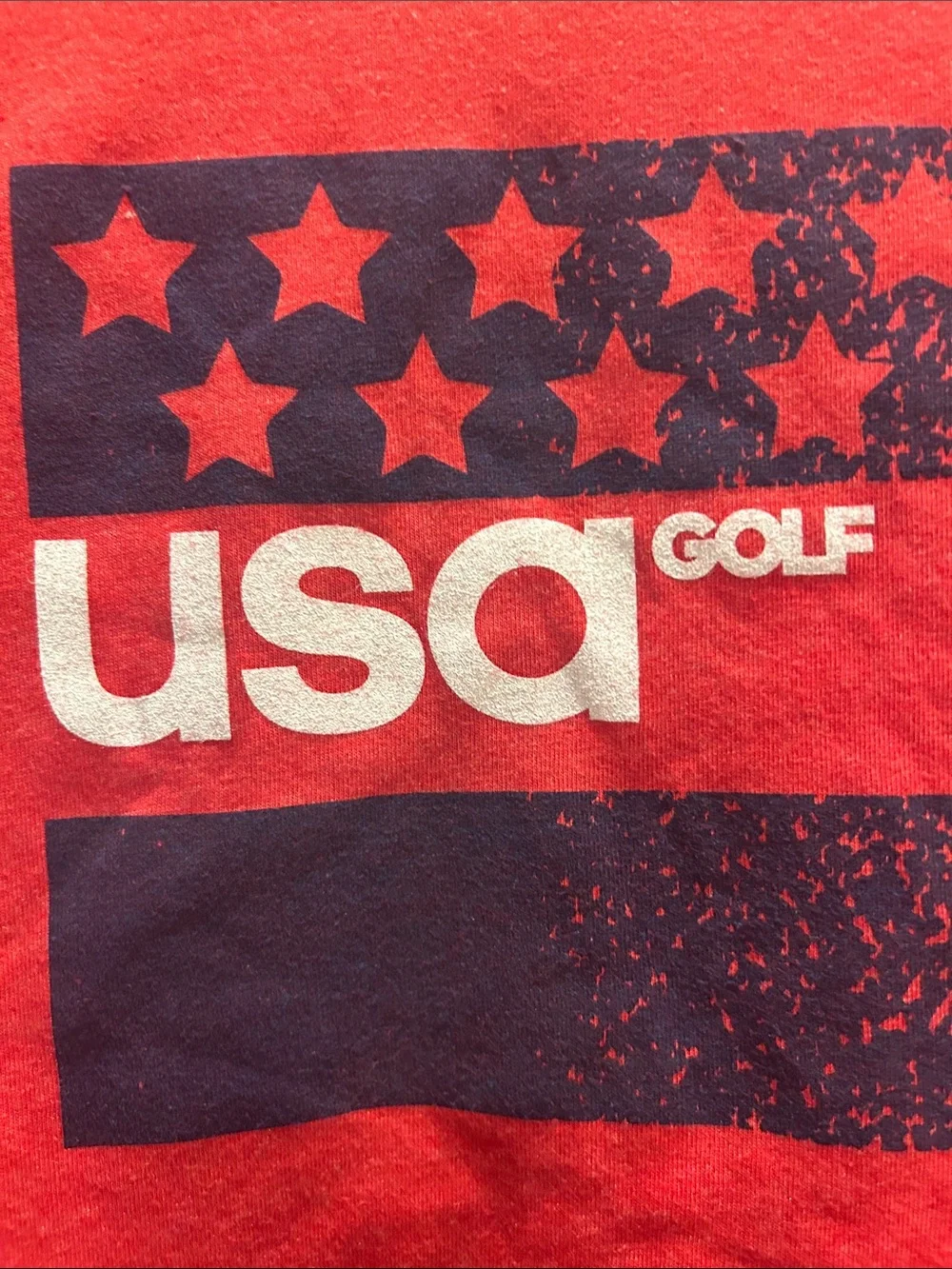Adidas Red USA Golf Graphic Short Sleeve Tee XL